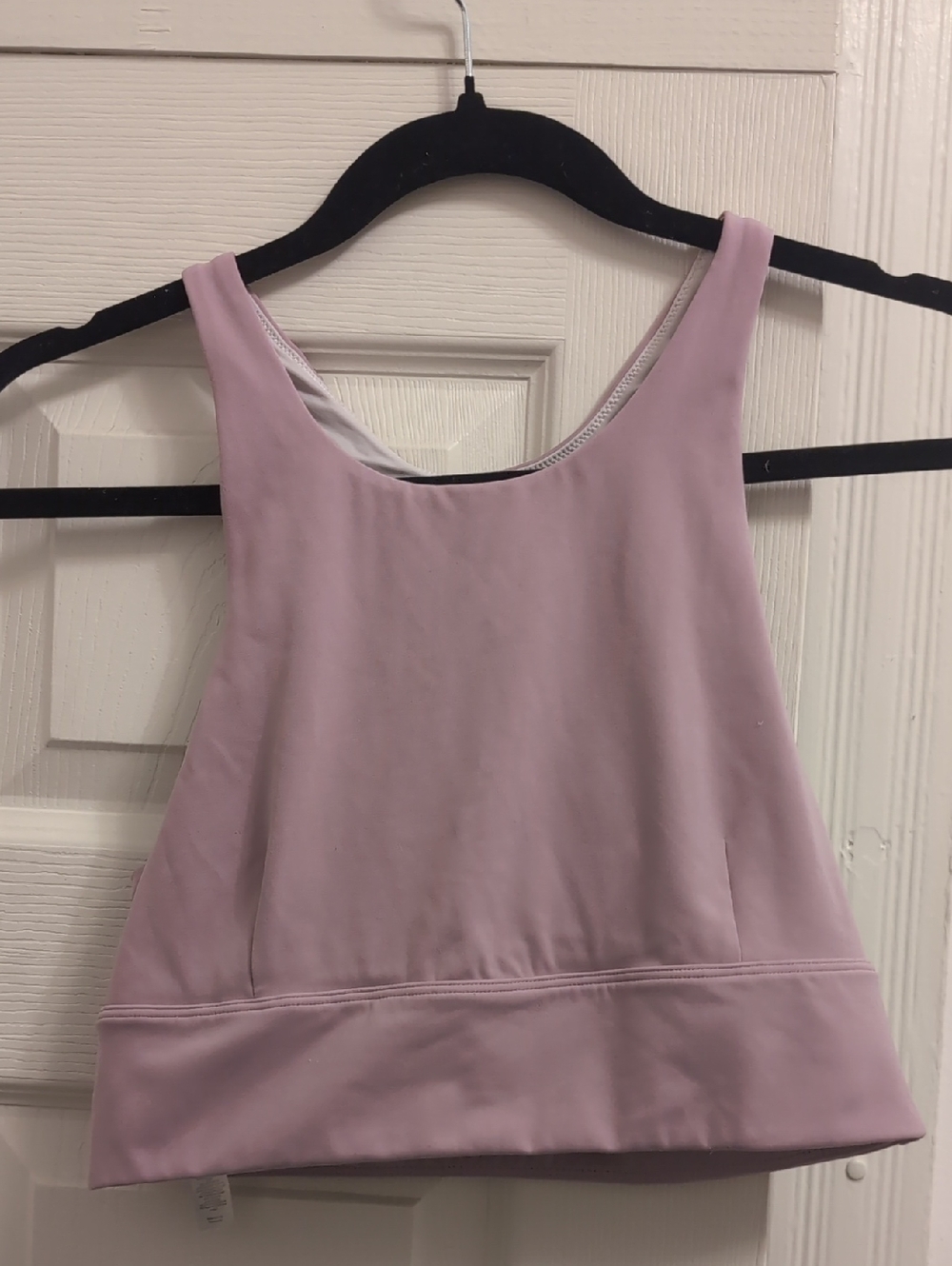 Varley Lilac Crop Workout Top / Sports Bra From Anthropologie